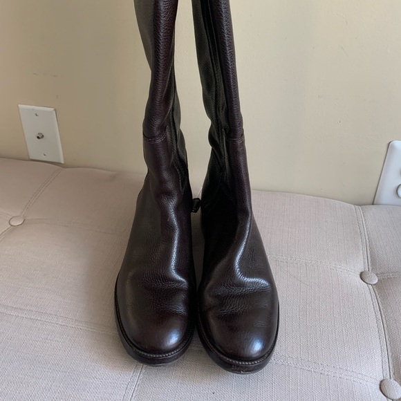 Tory Burch Dark Brown Riding Boots - Picture 3 of 6
